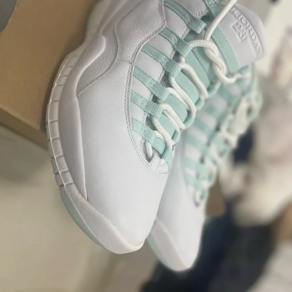 Kids White and Light Blue Sneakers